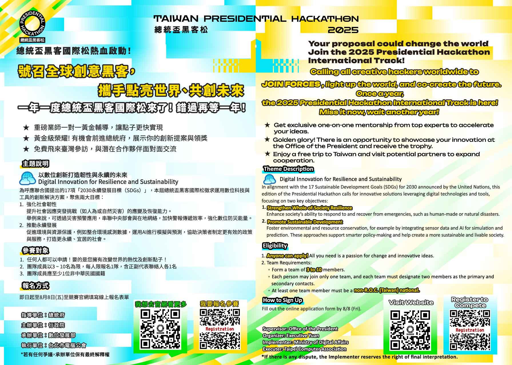 Featured image for “2025總統盃黑客國際松｜提案熱烈募集中！”